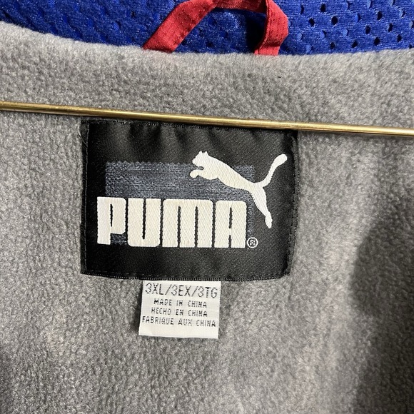 VINTAGE Y2K Puma Arizona Cardinals Zip Up Windbreaker Jacket Size‎ 3XL NFL Red - Picture 15 of 16